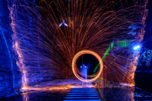 23.9.2017 - Landschaftspark Duisburg, Lichtspiele im Vorratsbunker