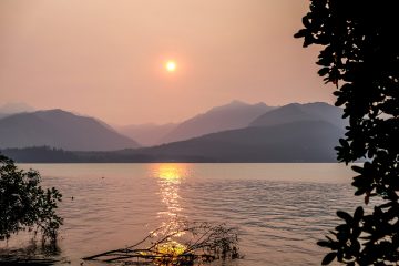 5.8.2017 - Scenic Beach State Park, Blick auf die Olympic Peninsula