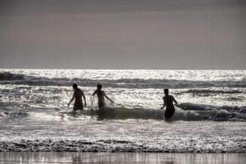 13.8.2017 - Nehalem Bay SP: Baden :-)