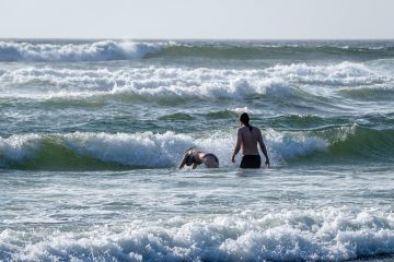 13.8.2017 - Nehalem Bay SP: Baden :-)