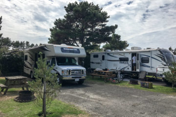 14.8.2017 - Pacific City, Cape Kiwanda RV Resort, Site 101