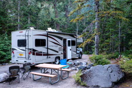 24.8.2017 - Mt.Rainier NP, Cougar Rock Campground, Site A13