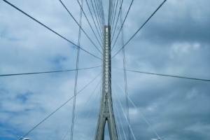 Auf der Rückreise: Pont de Normandie