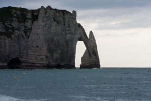 Auf der Rückreise: Etretat