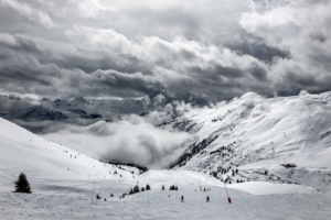 28.3.2018: Carella-Piste, runter nach Champagny