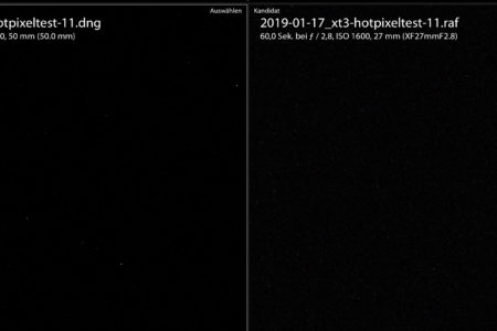 XT2 vs XT3 1600 ISO   60s