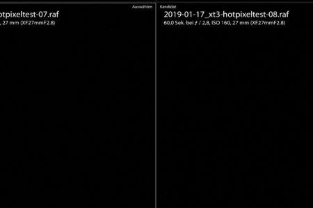 XT3   160 ISO   60s NR aus vs an