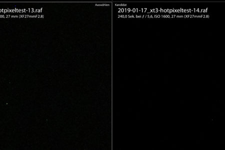 XT3 1600 ISO 240s NR aus vs an