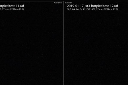 XT3 1600 ISO   60s NR aus vs an