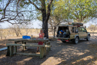 6.9.2019 - Moremi, Picknick in Mokutshomo