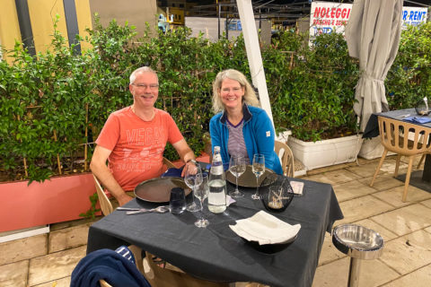 7.10.2020 - Der 1. Abend in Castellammare, Restaurant Rosmarina