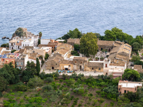 13.10.2020 - Radtour. Blick auf den Baglio di Scopello