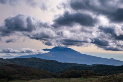 25.10.2020 - Fahrt nach Liparig. Blick auf den Ätna