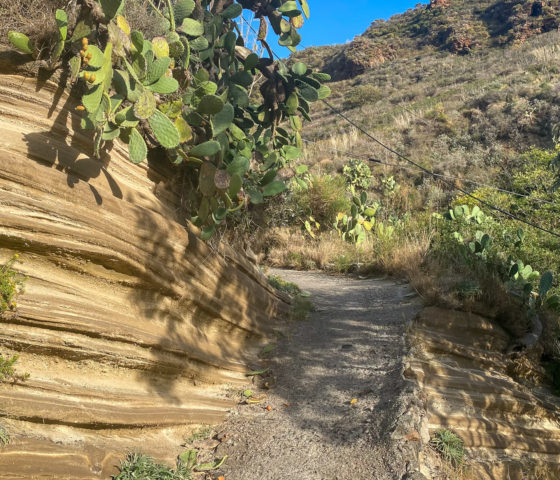 30.10.2020 - Giro di Lipari. Pfad zum Spiaggia Valle Muria