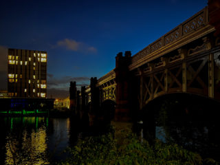31.10.2021 - Glasgow, Spaziergang am Clyde, City Union Railway Bridge