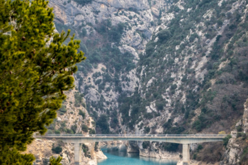 19.3.2022 - Mündung des Verdon in den Lac de Sainte-Croix