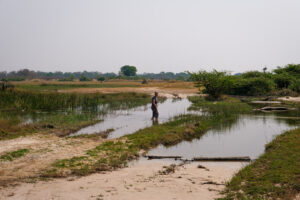 19.9.2022 - Moremi, Xini Lagoons, Umfahrung der 2nd Bridge: Wasserquerung