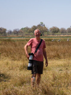 22.9.2022 - Moremi, Khwai Plain, Wattled Cranes