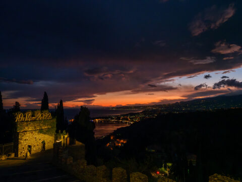 20.11.2022 - Citytour Taormina, Blick vom Hotel Excelsior