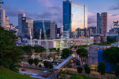 15.6.2023 - Singapore River, Sling Shot, Clarke Quay, Paradox-Hotel