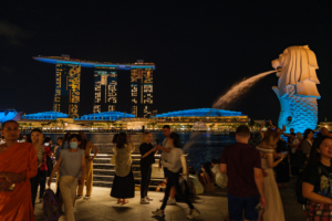 15.6.2023 - Marina Bay Sands, Merlion, Marina Bay Sands Hotel