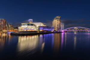 6.8.2023 - Salford Quays, Quays Theatre & Millenium Bridge