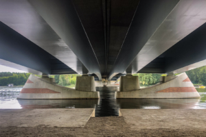 22.8.2023 - Radtour Plauer See: Die A19-Brücke ist architektonisch interessant
