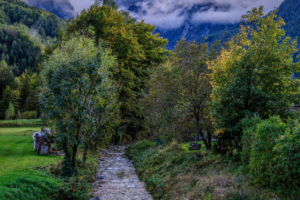 15.10.2023 - Srednji Vrh, Blick auf die Grenzgebirgskette nach Österreich