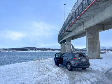 24.2.2024 - Tromsø, Mittagspause unter der Sandnessundbrua