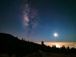 8.9.2024 - Llano de los Animas, Milchstraße und Mond, stacked, final bearbeitet