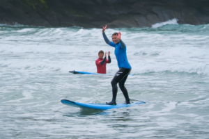 25.9.2024 - Poldhu Cove, Surfen