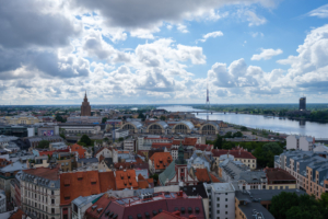 23.7.2025 - Stadtrundgang Riga, Petrikirche - Aussichtsplattform