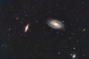 4.1.2026 - M81, M82, Bode/Cigar Galaxy, 22 h RGB, 8 h Ha im Apr+Dez 2025