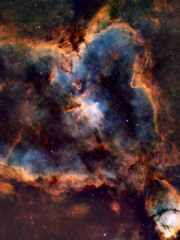 27.12.2025 - IC1805 Heart Nebula, SHO,1h RGB, 4.5h Ha, 3.5h S2, 8h O3 im Dez 2025