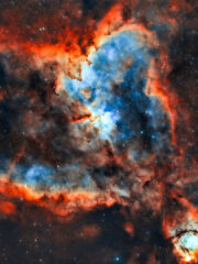 11.1.2026 - IC1805 Heart Nebula, Foraxx, 1h RGB, 4.5h Ha, 8.5h S2, 13h O3 im Dez 2025