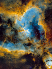 11.1.2026 - IC1805 Heart Nebula, SHO, 1h RGB, 4.5h Ha, 8.5h S2, 13h O3 im Dez 2025