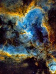 16.1.2026 - IC1805 Heart Nebula, SHO, 1h RGB, 4.5h Ha, 8.5h S2, 13h O3 im Dez 2025